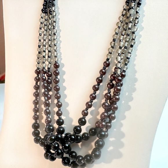 SUNDANCE 4 Strand Beaded Necklace - Picture 3 of 4